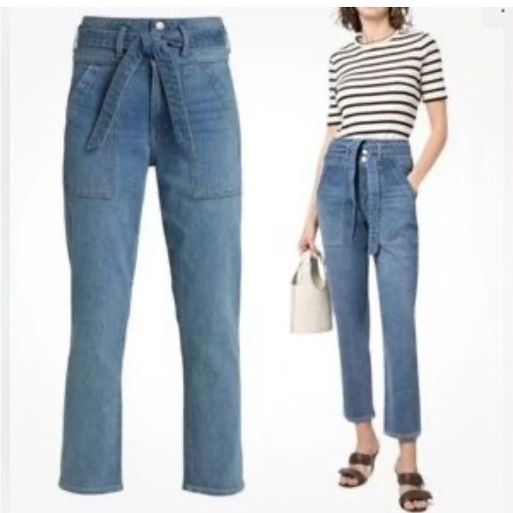 Veronica Beard Logan slim straight extra high rise NWT $348